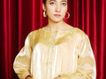 Royal Champagne Gold Attire Embellished Outfit