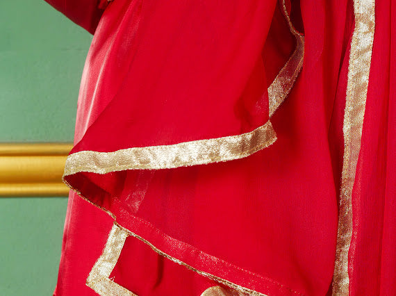Red Royale Embellished Dress