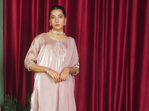 Blush Charm Luxury Embellished