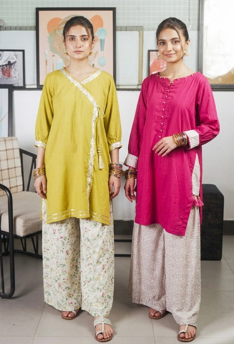 Rani Pink Charm Kurta Set